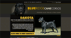 Desktop Screenshot of blueridgecanecorsos.com